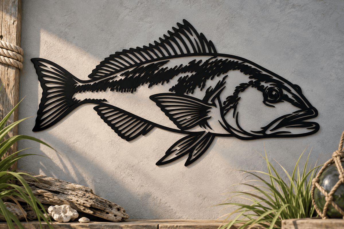Blue Cod Wall Art - JJ Creative Design Studio