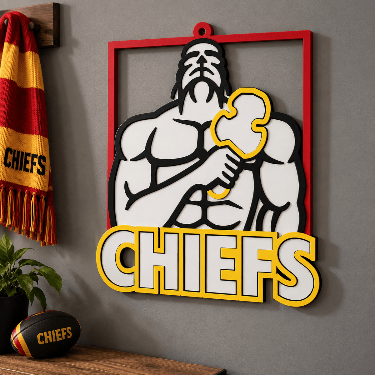 Chiefs Wall Art - JJ Creative Design Studio