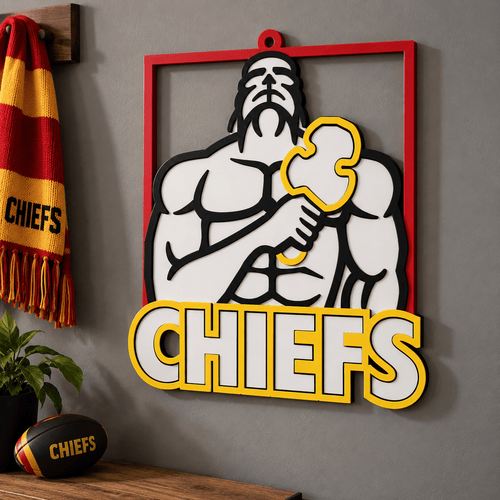 Chiefs Wall Art - JJ Creative Design Studio