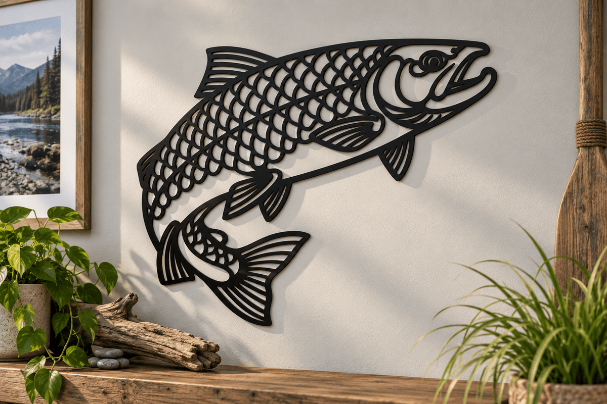Salmon Wall Art - JJ Creative Design Studio