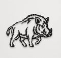 Wild Boar Wall Art - JJ Creative Design Studio